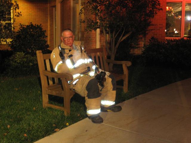 Past Chief Rich Terry taking a break at Ware.